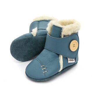 Liliputi® Soft Soled Booties - Snow Clouds