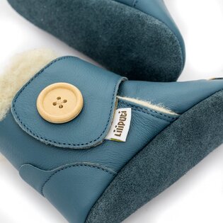 Liliputi® Soft Soled Booties - Snow Clouds